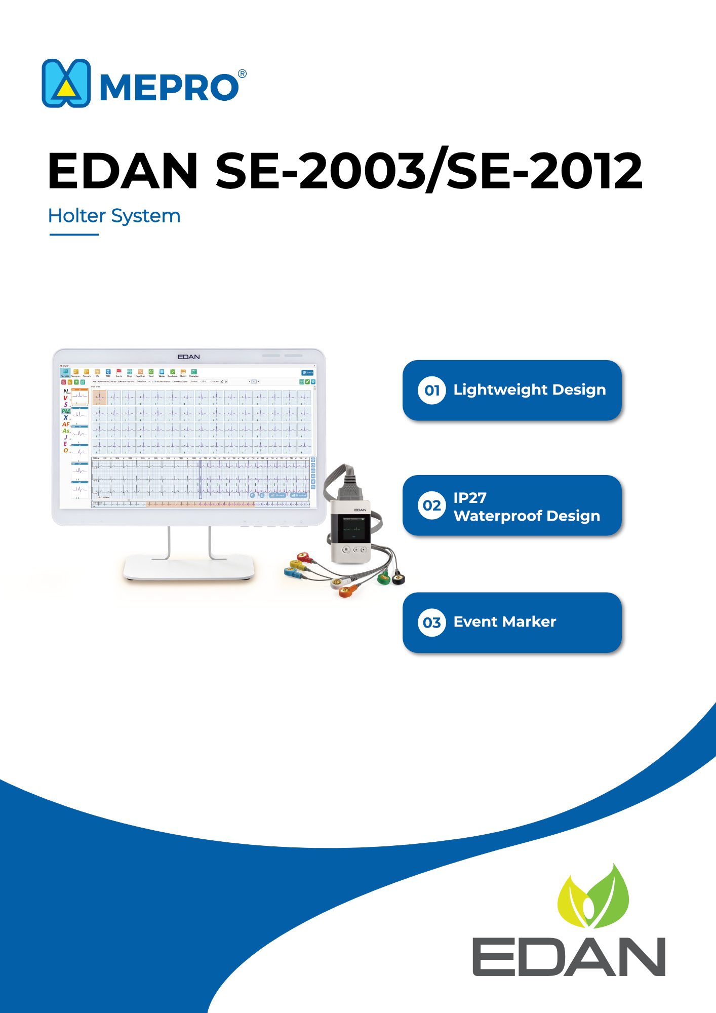 EDAN SE-2003/SE-2012, Holter System